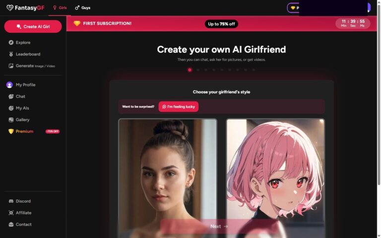 FantasyGF builder stap 1: Realistic of Anime