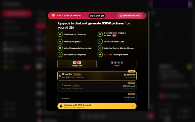 FantasyGF chat-paywall na de eerste poging om te antwoorden