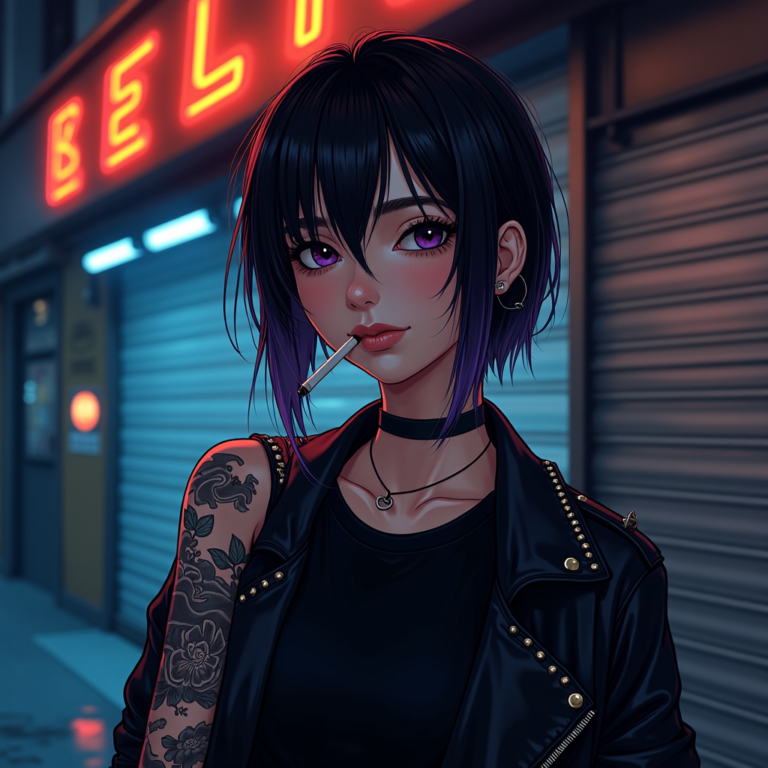 Het gegenereerde portret van Tomoko via fal.ai flux