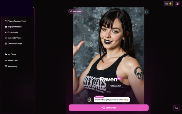 Profielpagina van Raven op Kupid AI